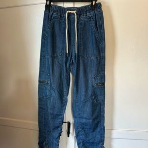 Pilcro drawstring denim pants